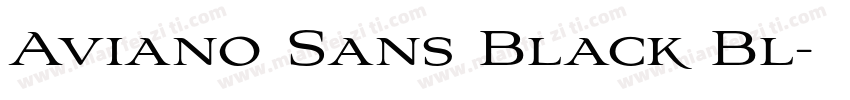 Aviano Sans Black Bl字体转换